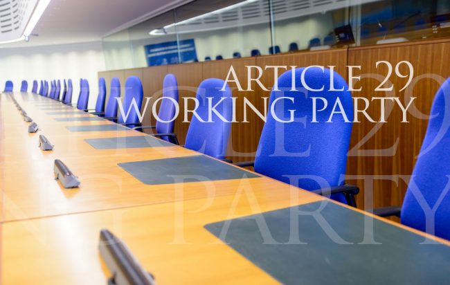 Article 29 Working Party WP 29