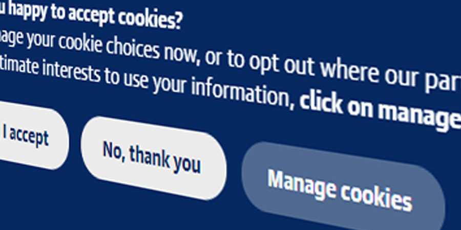 Conformità dei cookie banner